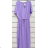 Women's Long Short Sleeve Dress (S/M ONE SIZE) ITALIAN FASHION IMPSH231205 red S / M
