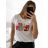 T-shirt short sleeve women (UNI S-M) ITALIAN FASHION IMM20330 S/M white