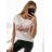 T-shirt short sleeve women (UNI S-M) ITALIAN FASHION IMM20330 S/M white
