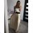 Dress with 3/4-sleeve ladies pocket (uni sl) ITALIAN Fashion IM3181746 S/M Old-pink