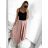 Dress with 3/4-sleeve ladies pocket (uni sl) ITALIAN Fashion IM3181746 S/M Old-pink