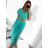 Women's Long Summer Belt Short Sleeve (S / M ONE SIZE) ITALIAN FASHION IMWD222213 S/M béžová