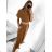 Women's Long Summer Belt Short Sleeve (S / M ONE SIZE) ITALIAN FASHION IMWD222213 S/M béžová