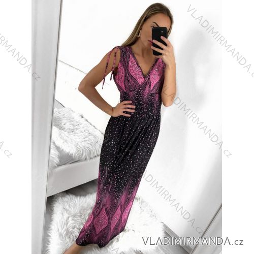 Šaty košilové dlouhý rukáv dámské (S/M ONE SIZE) ITALSKÁ MODA IMB229927 M / L red